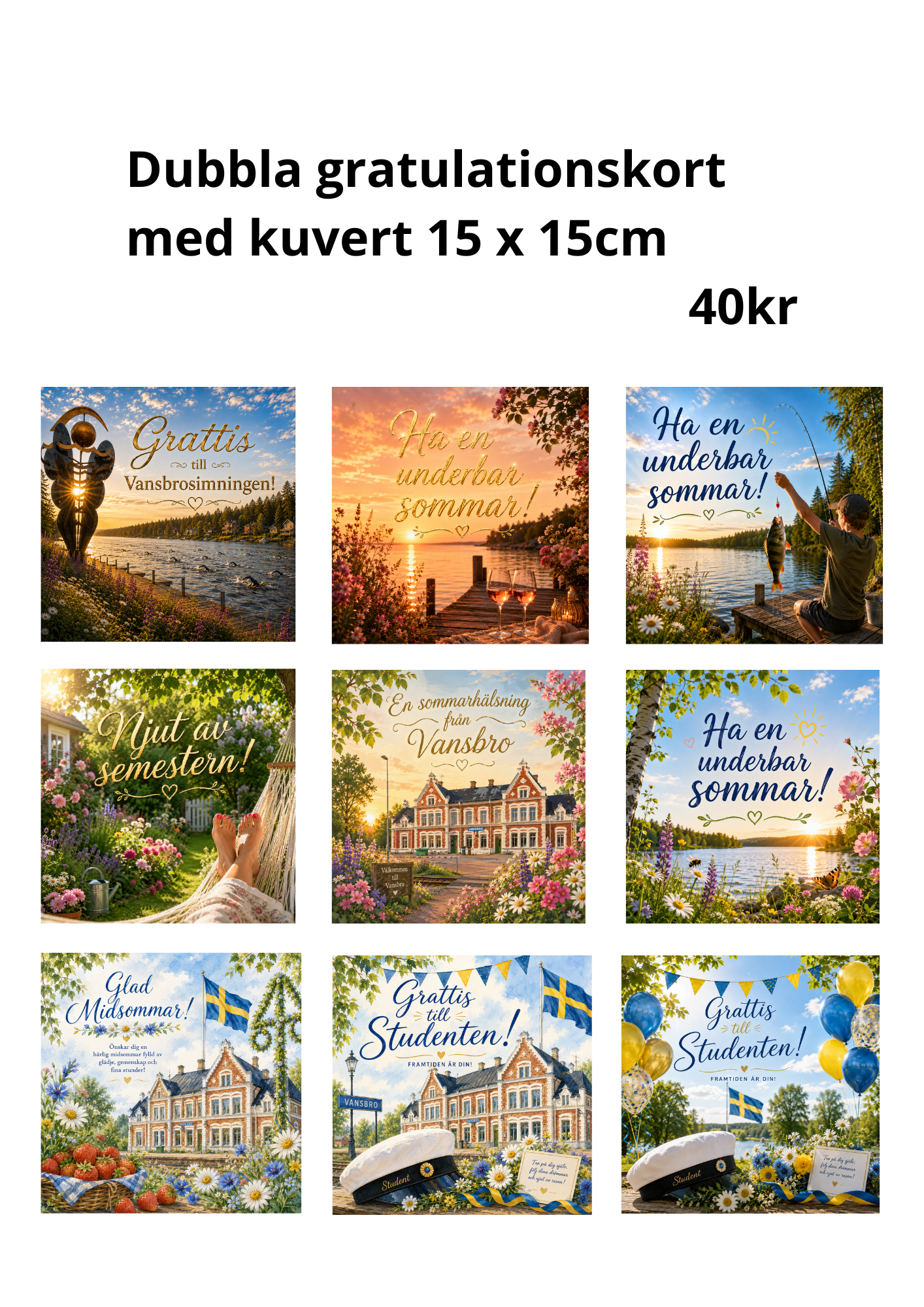 samlings bild av mina vykort